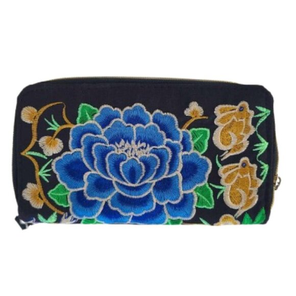 Embroidered Cottagecore Peasant Fairy Coquette Boho Whimsical Ethereal Wallet - Picture 2 of 3